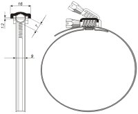 Schlauchbandschelle 60-270 mm