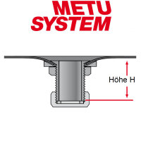 METU Ablaufstutzen mit Konusscheibe ST-K 1/2"
