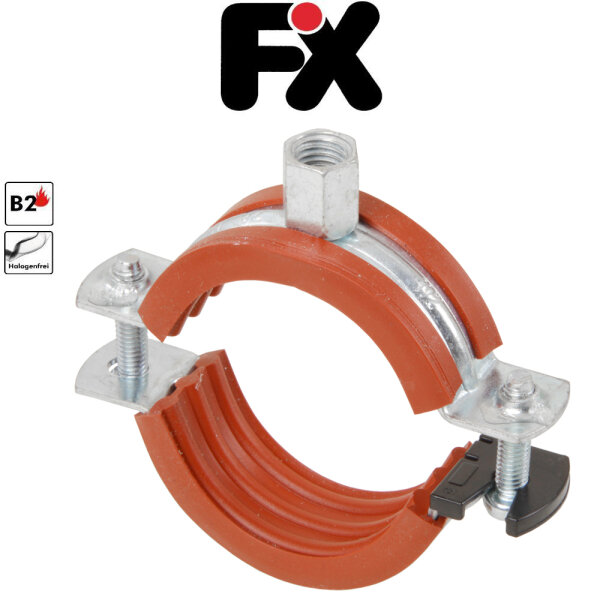 Fixotec Schraubrohrschelle Classic Silikon