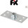 Fixotec Edelstahl Grundplatte