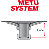 METU Ablaufstutzen mit grossem Trichter ST-G V4A