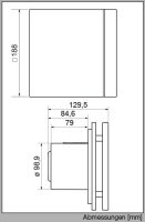 S&P Kleinraum-Ventilator SILENT-300 PLUS DESIGN Silver CZ
