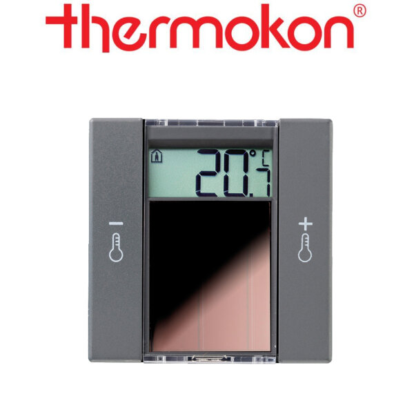 thermokon SR06 LCD 2T anthrazit ohne Rahmen