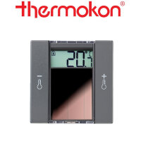 thermokon SR06 LCD 2T anthrazit ohne Rahmen