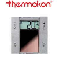 thermokon SR06 LCD 2T+Light aluminium ohne Rahmen