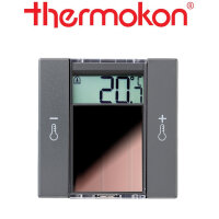 thermokon SR06 LCD rH 2T anthrazit ohne Rahmen