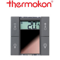 thermokon SR06 LCD rH 2T+Light anthrazit ohne Rahmen