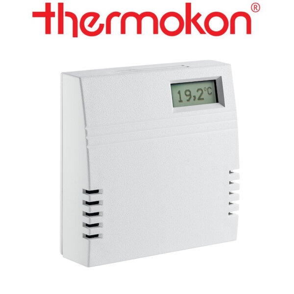 thermokon Raumfühler mit Funk Temperatur + Feuchte + CO2 SR04 CO2 rH LCD