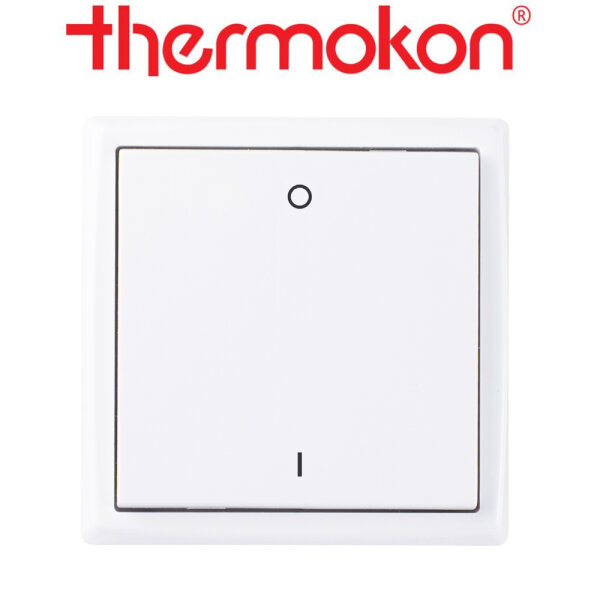 thermokon Schalter Mini 2-Kanal Licht reinweiß glänzend