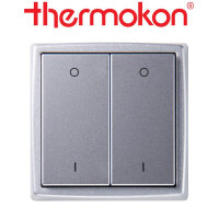 thermokon Schalter Mini 4-Kanal Licht aluminium lackiert