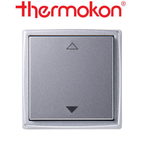 thermokon Schalter Mini 2-Kanal Jalousie aluminium lackiert