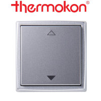 thermokon Schalter Mini 2-Kanal Jalousie aluminium lackiert