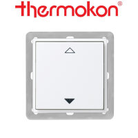 thermokon Schalter 2-Kanal Jalousie 55x55 reinweiß...