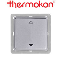 thermokon Schalter 2-Kanal Jalousie 55x55 aluminium ohne...