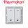 thermokon Schalter 4-Kanal Jalousie 55x55 reinweiß matt ohne Rahmen