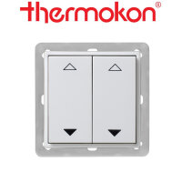 thermokon Schalter 4-Kanal Jalousie 55x55 reinweiß...