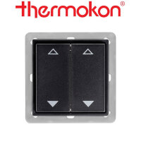 thermokon Schalter 4-Kanal Jalousie 55x55 anthrazit ohne...