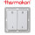 thermokon Schalter 4-Kanal Licht 55x55 reinweiß matt ohne Rahmen