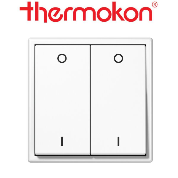 thermokon Schalter 4-Kanal Licht Jung LS 990 alpinweiß