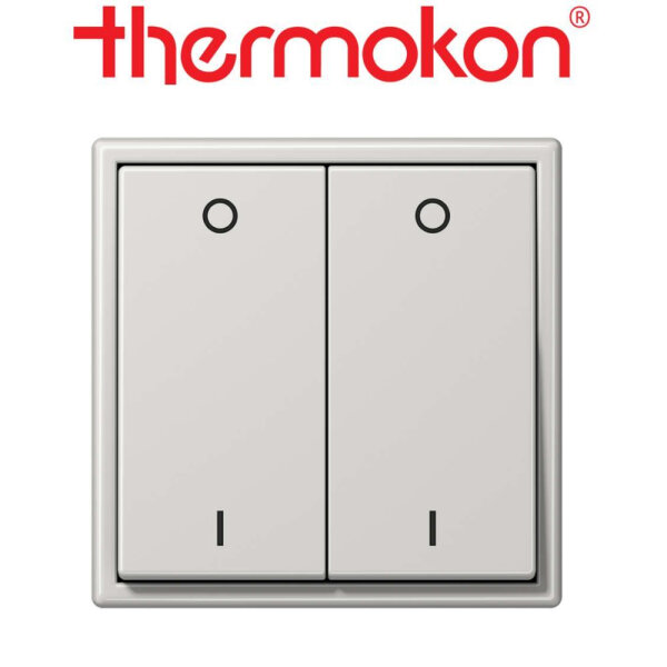 thermokon Schalter 4-Kanal Licht Jung LS 990 lichtgrau