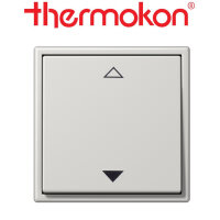thermokon Schalter 2-Kanal Jalousie Jung LS 990 lichtgrau