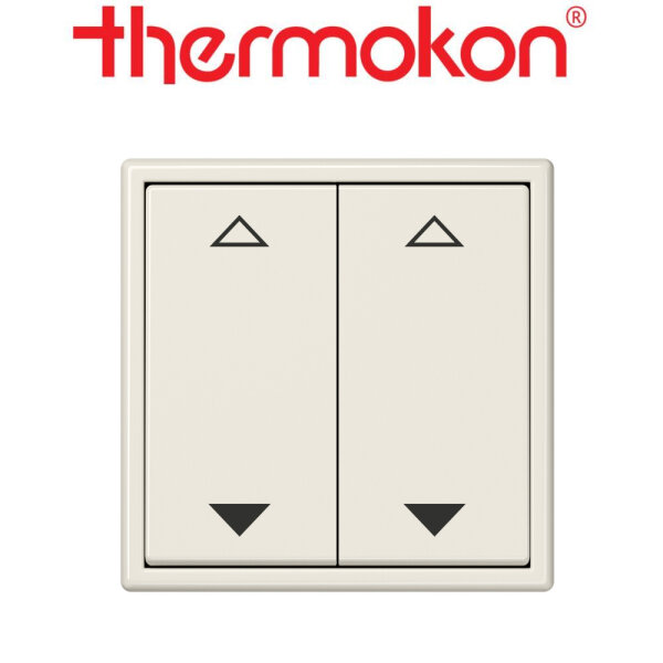 thermokon Schalter 4-Kanal Jalousie Jung LS 990 weiß