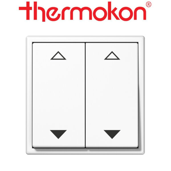 thermokon Schalter 4-Kanal Jalousie Jung LS 990 alpinweiß