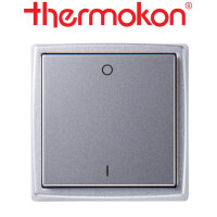 thermokon Schalter Mini 2-Kanal BLE Licht aluminium lackiert