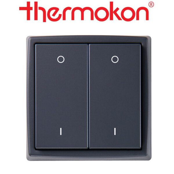 thermokon Schalter Mini 4-Kanal BLE Licht anthrazit
