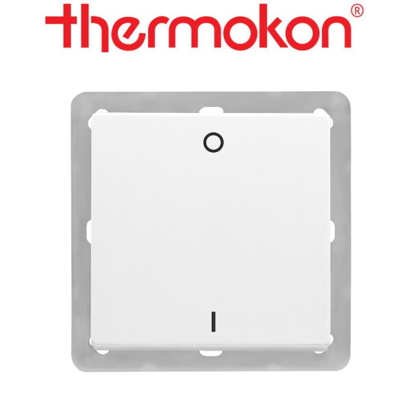 thermokon Schalter 2-Kanal BLE Licht BJ63x63 studioweiß ohne Rahmen