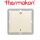 thermokon Schalter 2-Kanal BLE Licht BJ63x63 elfenbeinweiß ohne Rahmen