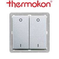 thermokon Schalter 4-Kanal BLE Licht BJ63x63 alusilber...