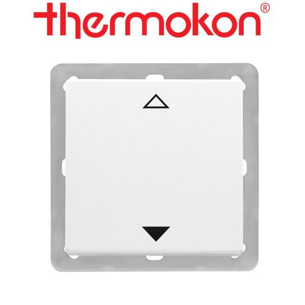thermokon Schalter 2-Kanal BLE Jalousie BJ63x63 studioweiß ohne Rahmen
