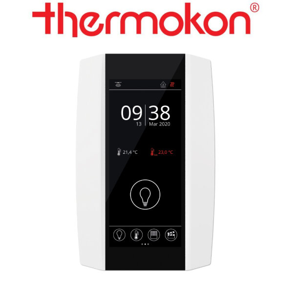 thermokon Designblende NOVOS Touch Glas schwarz