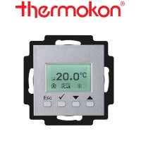 thermokon WRF06 LCD VV BTyp3 aluminium ohne Rahmen