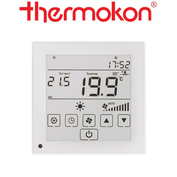 thermokon LCF02 Touch 3AO2DO RS485 Modbus 24 V weiß