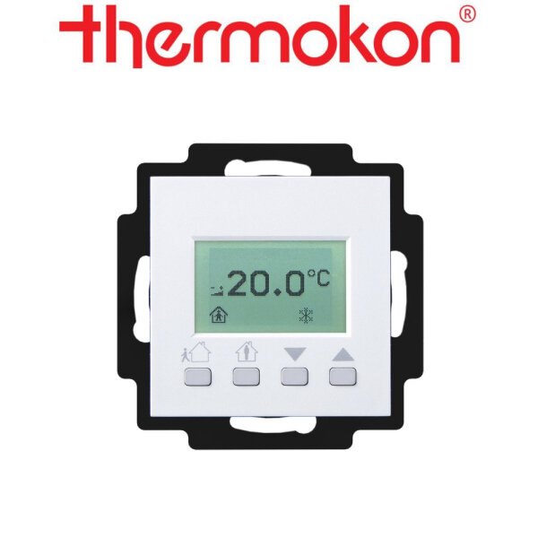 thermokon WRF06 LCD DO2R LON BTyp1 reinweiß matt ohne Rahmen