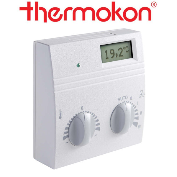 thermokon WRF04 LCD PSD OVR RS485 Modbus, FS5, LED grün, IO