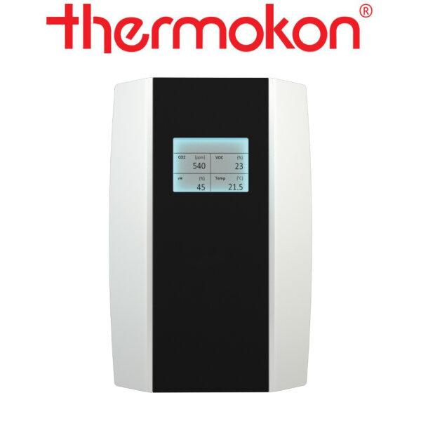 thermokon NOVOS 5 CO2+VOC weiß Design LCD VV