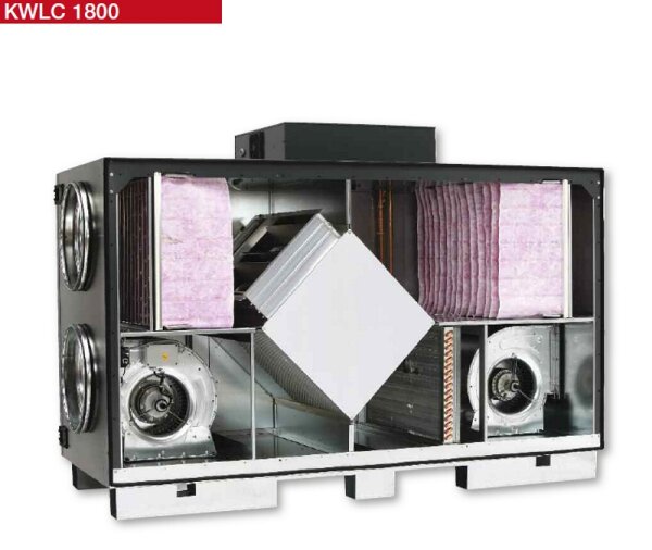 Helios Zentral-Lüftungsgeräte KWL 1800m³/h