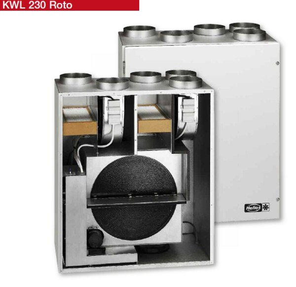 Helios Zentral-Lüftungsgerät KWL 230 ROTO L