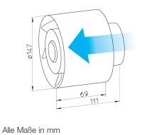 Helios Rohreinschubventilator REW 150/2