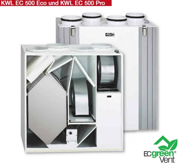 Helios Lüftungsgerät KWL EC 500 ECO R