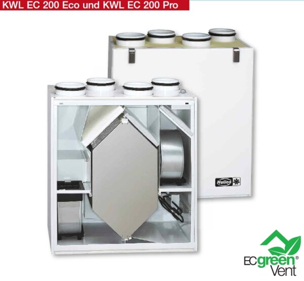 Helios Lüftungsgerät KWL EC 200 ECO L