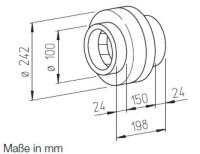 Helios Radial-Rohrventilator RR 100 A