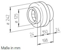 Helios Radial-Rohrventilator RR 125 C