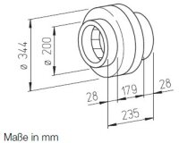 Helios Radial-Rohrventilator RR 200 B