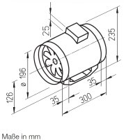 Helios Multivent-Rohrventilator MV 200