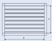 Wetterschutzgitter Kombination Stahl verzinkt mit...