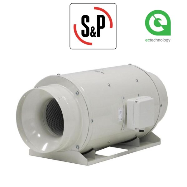 S&P schallgedämmter Rohrventilator TD-1300/250 Silent Ecowatt